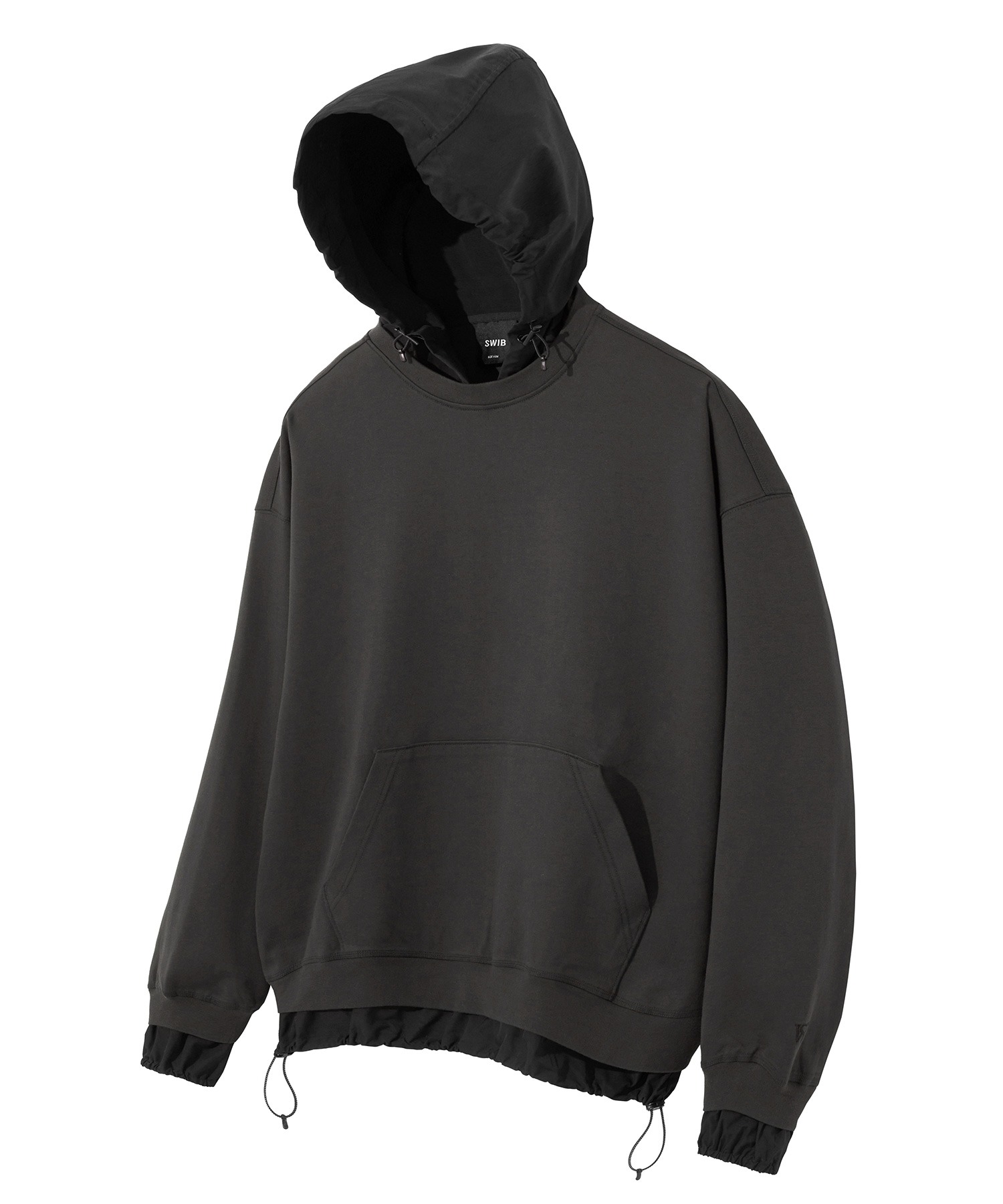Utility Layered Detail Hoodie (Charcoal) [LSRSCTH106M]