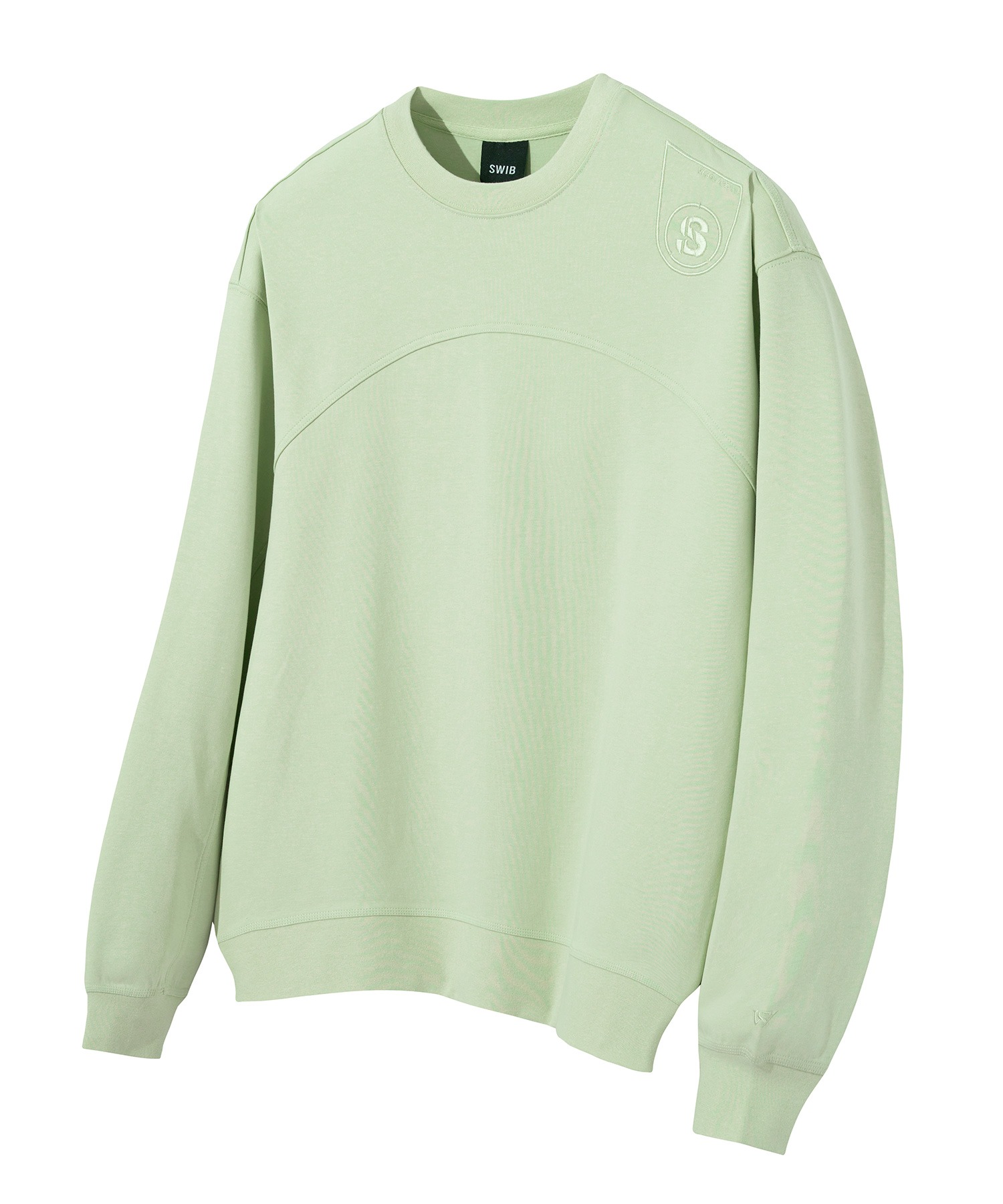 Round Upper Seam Sweatshirt (Light Green) [LSRSCTM111M]